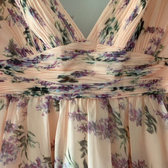 Mac Duggal Floral A-Line Mini Dress - Picture 3 of 5